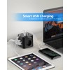 JSVER JSVER Steckdosenleiste Wrfel USB, Mehrfachsteckdose Cube 3 Fach mit