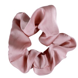 Pink Scrunchies for Women Girls, Large-Silk-Satin Scrunchies, Hair Ties Elastics for Thick-Curly Hair and Ponytail Holders