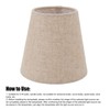 Pack of 6 small lampshades made of linen fabric for