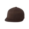 Flexfit Mens Premium Fitted Cap(6210)-Brown-S/M