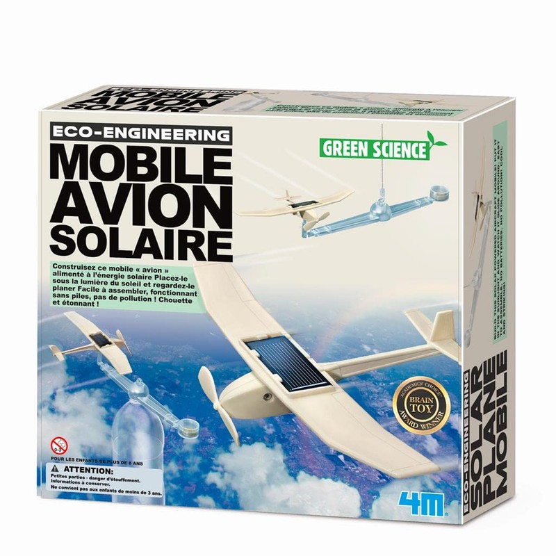 Kit de fabrication Green Science : Avion Solaire