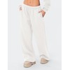 HeSaYep Women's Fleece Lined Sweatpants Wide Leg Baggy High Waisted