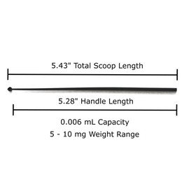 Micro Scoops 5mg to 10mg scoop 500 Count Plastic Milligram Measuring Spoons, 0.006 mL Capacity Micro Scoop, BPA-Free, Static-Free, Long Handled Milligram mg Measuring Spoons for Powder