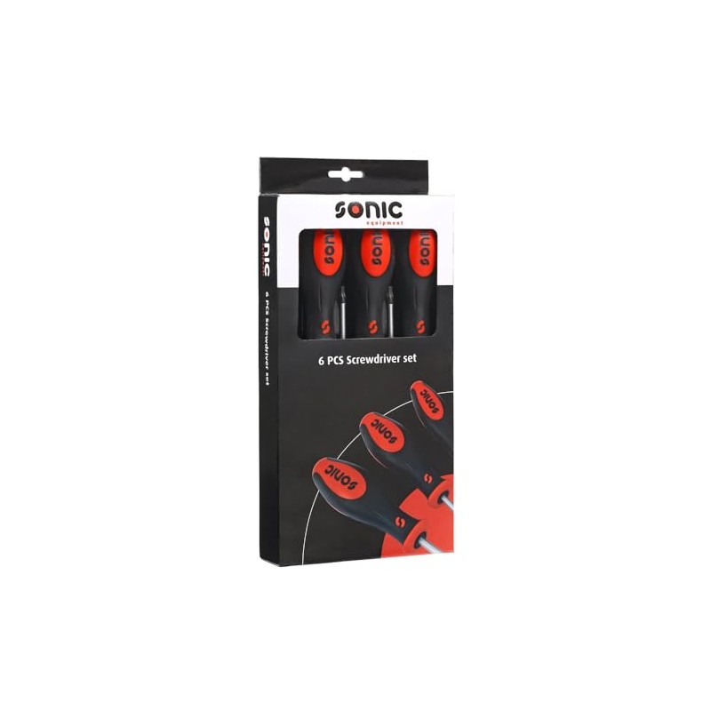 SONIC 600618 6-Piece Screwdriver Set in Colour Box