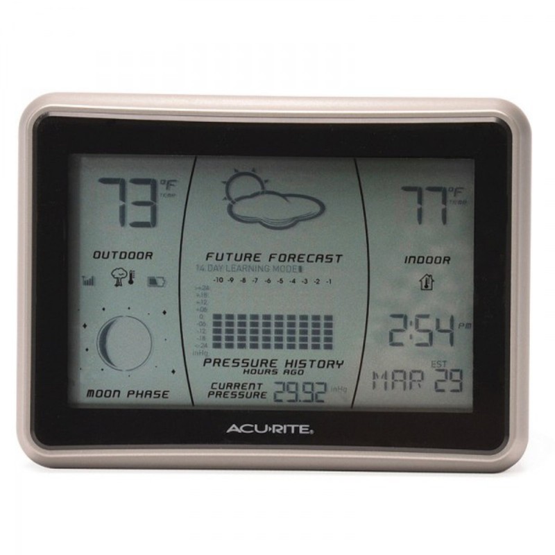 AcuRite 00621 Wireless Weather Forecaster with Intelli-Time