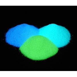 (Waterproof Luminous Powder) 3 Colors, 0.4 oz (10 g) Each, Trial Set, 80 - 120 μm, High Brightness, Long Time, Luminousness, Fluorescent, Glow Powder, Pigment, UV Resin, Manicure, Slime, Water-based,