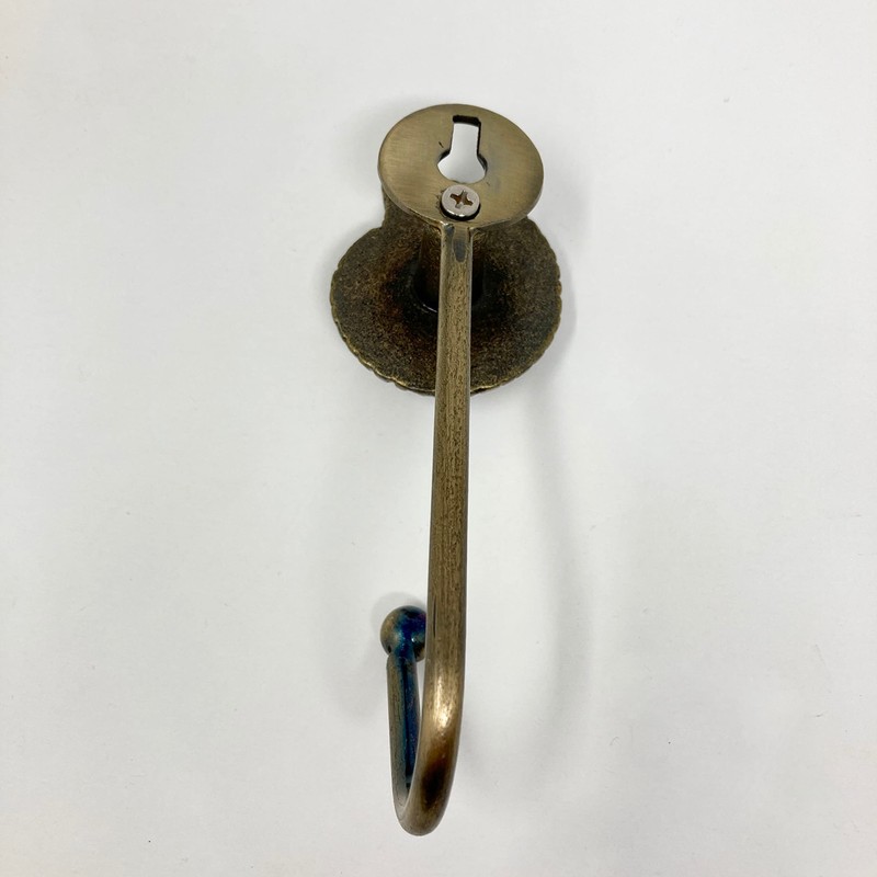 Knobs By Blossom Antique Brass Sea-Life Marine Nautical Hooks (1.