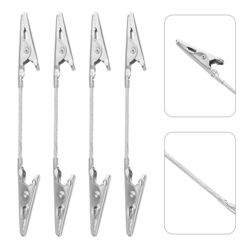 LEDmomo 20pcs Double Head Alligator Clips, Metal Wire Clips with