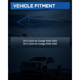 ECCPP Trucks 38,000 lbs. GTW 9,500 lbs. Vertical Load Capacity Gooseneck Ball Safety Chain Kit 60638 Compatible with 2013-2024 for Dodge RAM 2500 for RAM 3500