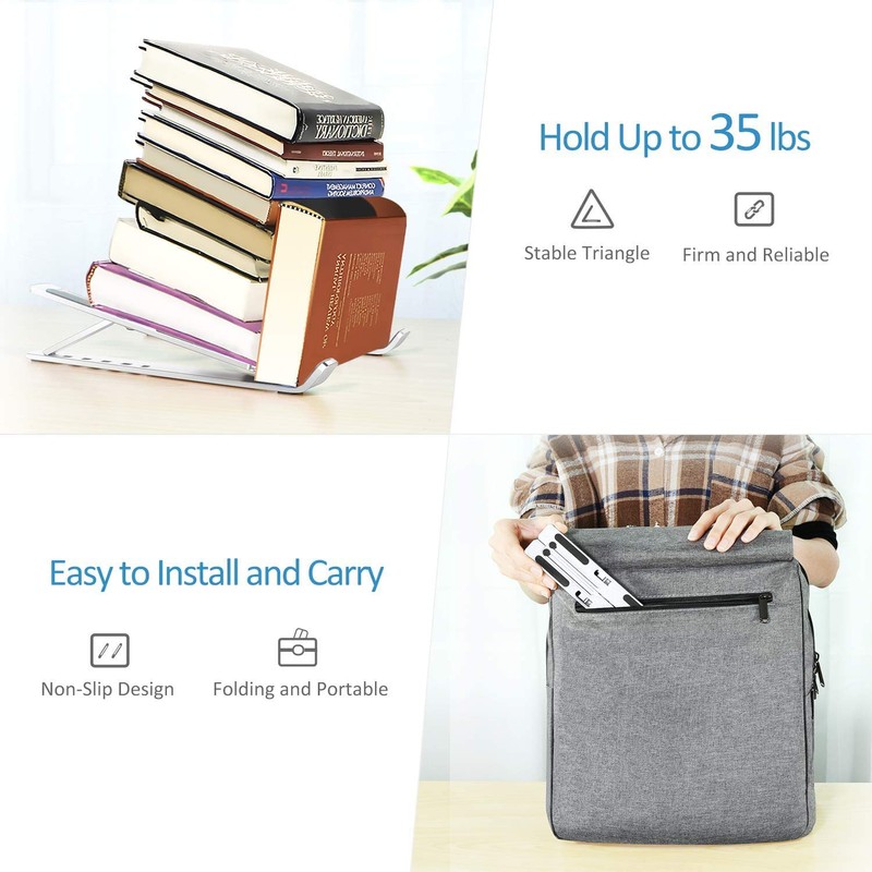 ivoler Laptop Stand for Desk, Adjustable Laptop Riser Aluminum Ergonomic