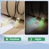 TXIN 10 Pcs Glow in the Dark Crystal Pendant Necklace,