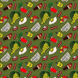 Wild Horses Magnetic Golf Towel - Waffle Weave Microfibre Cleaning Towel with Magnet (Breakfast Balls)