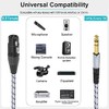 JOLGOO XLR hembra a 1/4 pulgada 0.250 in TRS cable