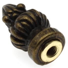 FDXGYH 1-3/8 inch High Brass Lamp Finial Metal Lamp Finial Cap Knob Lamp Decoration for Lamp Shade [ Bronze]