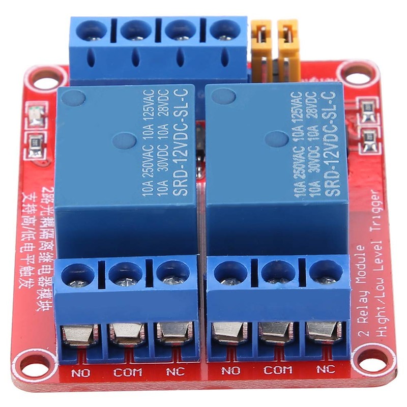 2 Channel 12V Relay Modul, Relay Module 2 Channel 5/12/24V