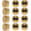 FengJIN HZFJ 12PCS Solid Brass Refill 1lb Propane Tank Cap