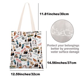 MYSOMY Maze Movie Inspired Tote Bag Newt A5 Gifts Thomas Chuck Minho Gally Gifts Newt The Glue Tote Bag (WCKD UK)