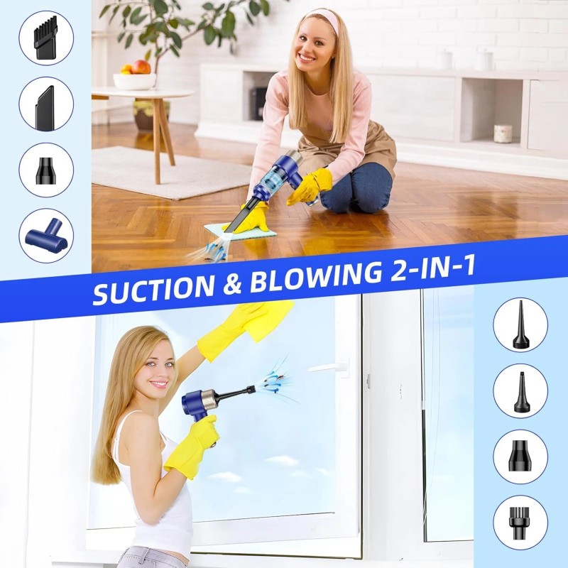 Jahy2Tech Upgraded Cordless Bug Vacuum 16000 PA - Small Spider