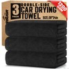 RBUGR Microfiber Towels for Cars, 3 Pack Dual Sided Drying