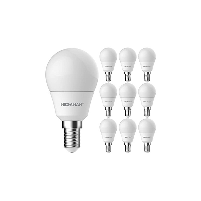 Megaman Pack of 10 x LED 711112 Dimmable Classic Opal