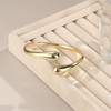 MILACOLATO 18K Gold Plated Bangle Cuff Bracelet for Women Teardrop