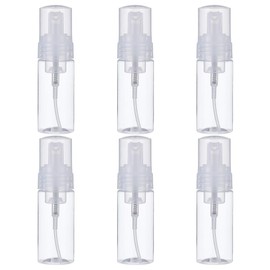 FANTESI 6 Pcs Foam Dispenser Bottle, 60ml Plastic Refillable Empty Mini Foaming Shampoo Dispenser Pump Bottles for Travel