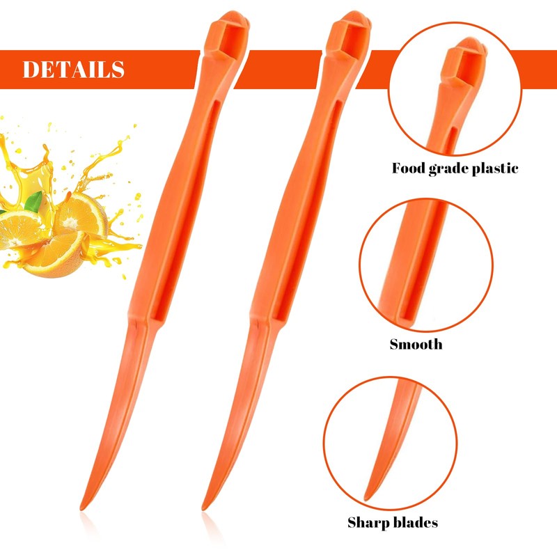 Yamobi Pack of 2 Orange Peeler, Orange Slicer and Orange
