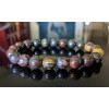 RAYON Iron Tiger Bead Bracelet for Men Stretch 10mm -