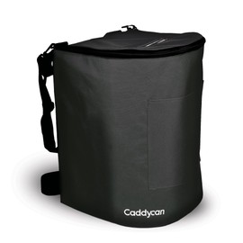 Caddycan - Portable Trash Can for Boating | Tough and Durable Storage Bag for Use with Kayaking, Camping, Hiking, Beach, Fishing | Collapsible, Multi-Purpose (Black, Large)
