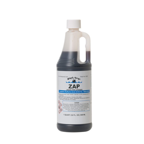 Black Swan 09020 ZAP Drain Pipe Opener, 32 Ounces, Heavy-Duty