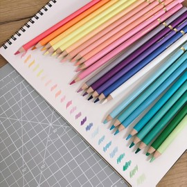 24 Lápices de colores pasteles acuarelables para dibujo artístico para manualidad diseño Coloreado para Adultos, Niños, Artistas Principiantes y Expertos (Pastel)