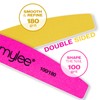 Mylee 3 Pack Double Sided Half Moon Nail File 100/180