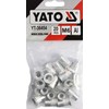 Yato YT-36454 Threaded Aluminium Rivet Nuts M6, Pack of 20