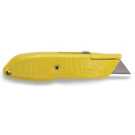 12 Pack Lutz 30282#82 Safety Nose Retractable Blade Utility Knife - Yellow (82-YL)