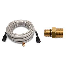 3700 PSI,50ft Pressure Washer Hose Bundle with 7106686 Outlet Connector, Replacement for Simpson Cleaning 40226, Compatible with Most Pressure Washers
