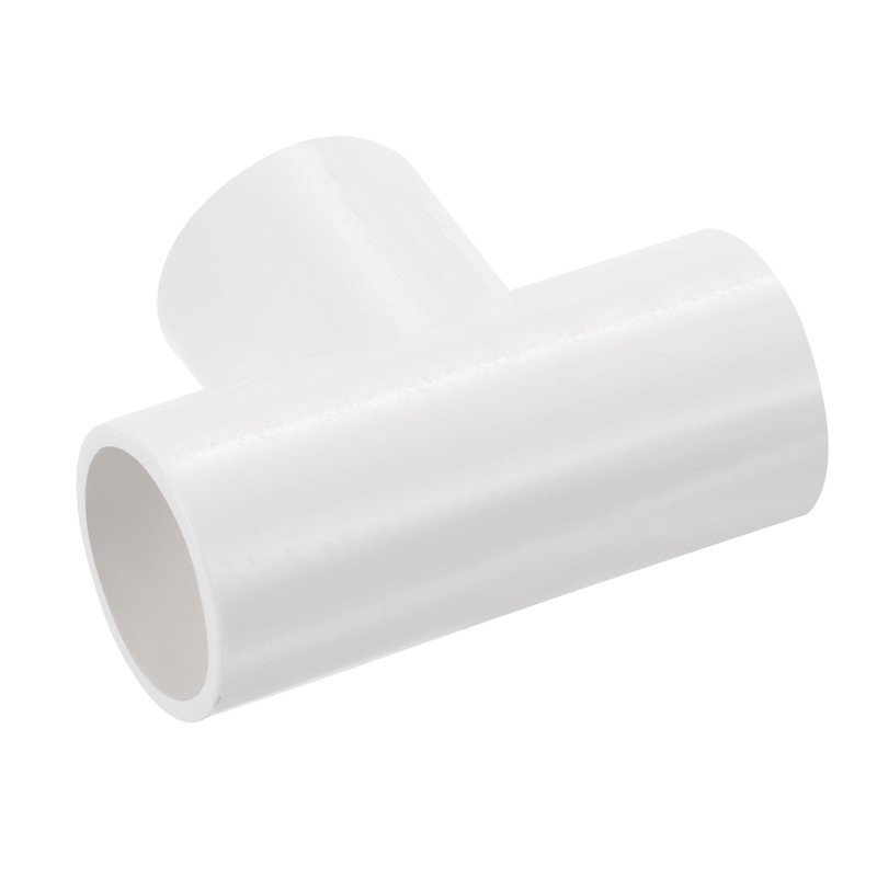 QUARKZMAN PVC Pipe Connector T-shaped Coupling Connection Pipe White 16mm