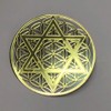 RELIGHT Flower of Life Hexagram Sticker Sticker Set Metal, Sacred