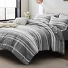 Bedsure Bed in a Bag Queen 7 Pieces, Grey White