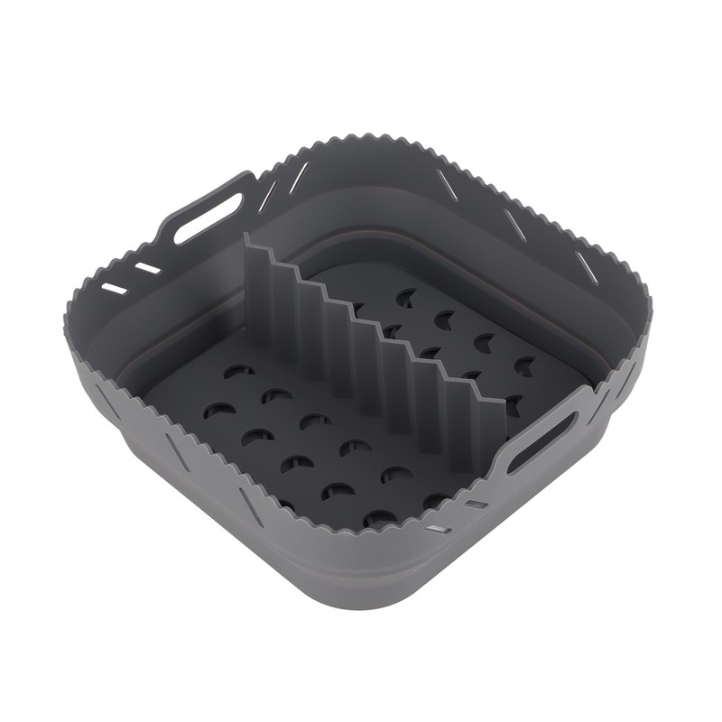 Square Air Fryer Silicone Baking Pan with Silicone Mat Air