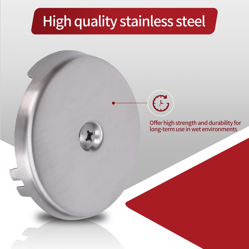 PRIMSOPH One Hole Overflow Faceplate Tub Drain Trim Kit Conversion