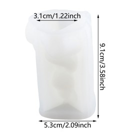 XIAOSHUI Bear Candle Mold Bear Silicone Candle Molds Bear Resin Casting Mold for Candle Home Decorate Mold Candle Making Mold Aromatherapy Gypsum Candles Clay Craft