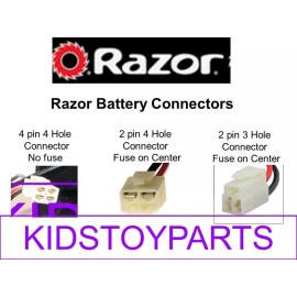 YB BATTERY New! 24V Battery Pack for Razor Quad Runner (2 pin connector w/fuse)