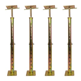 ZANURA 19.7"-35.8" Adjustable House Floor Wall Jack Post Pole Rod Fit for Leveling Lifting Framing Basement Crawlspace Beam Roof, 4 Pack