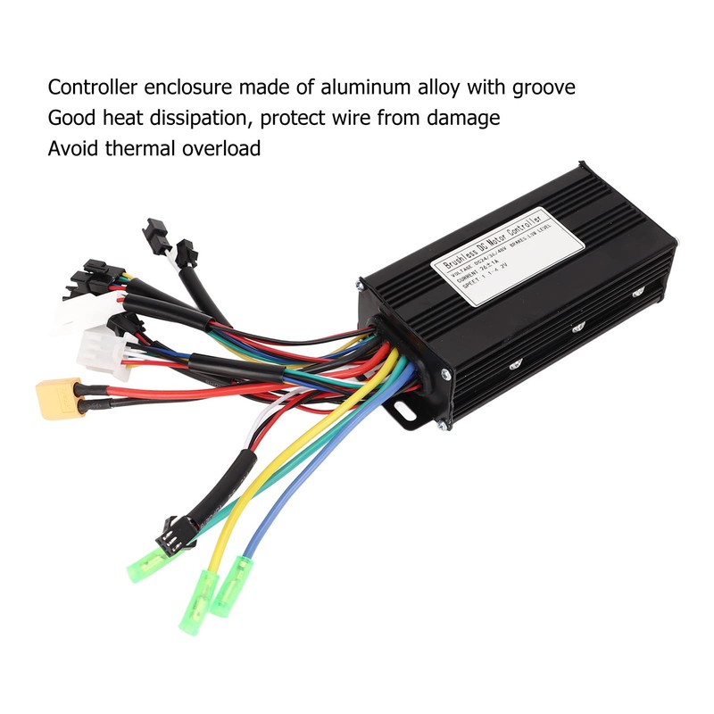 RiToEasysports Electric Bike Controller, 24V 36V 48V 500W 750W 3