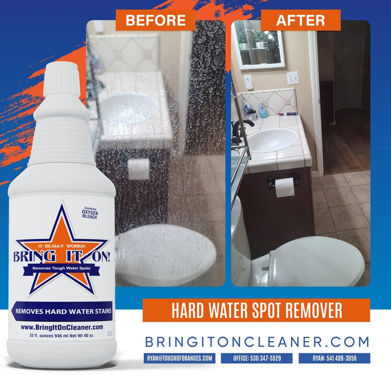 Bring It On Grout Cleaner, Hard Water Stain Remover, Remove
