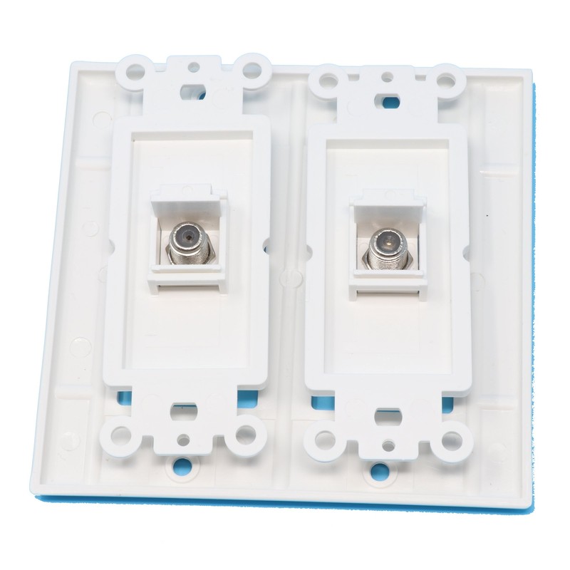 RiteAV - 2 Port Coax Cable TV- F-Type - Dual
