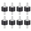 sourcing map 8 pieces rubber shock absorber double ends rubber