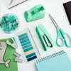 Oiijiok Green Office Supplies Set: Desk Accessories, Stapler, Tape Dispenser,