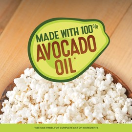 Orville Redenbacher's Avocado Oil & Sea Salt Microwave Popcorn - Gourmet Snack Pack of 12 Mini Bags (1.2 oz Each) | No Artificial Preservatives + Create Sticker