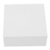 KICHOUSE 400pcs Non-Sticky Memo Cube Refill Blank Paper Note Pad